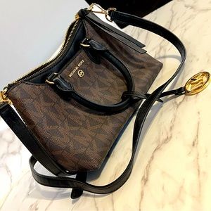 Michael Kors Crossbody Handbag Brown and Black